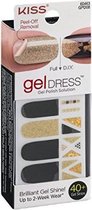 kiss - Gel dress peel-off removal full/art 40+ gel strips GPD08c