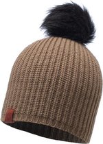 KNITTED HAT BUFF - ADALWOLF BROWN TAUPE
