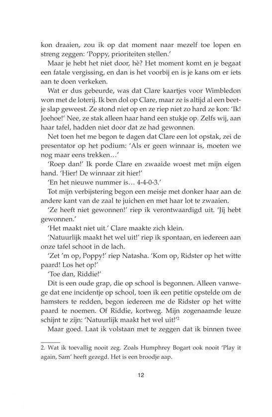 Pagina met tekst. Titel bovenaan: '12'.