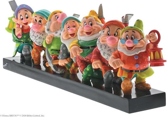 Disney Britto Beeld Seven Dwarfs / Zeven Dwergen 45 cm lang