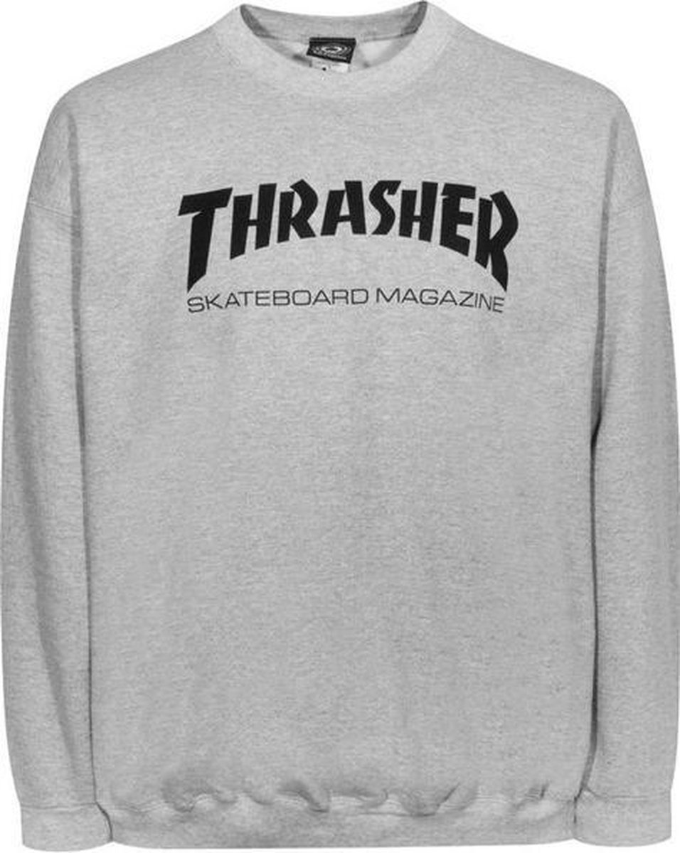 THRASHER - SKATE MAG SWEATER - GREY | bol.com