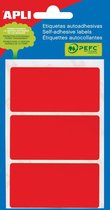 68x Apli gekleurde etiketten in etui rood (2073)
