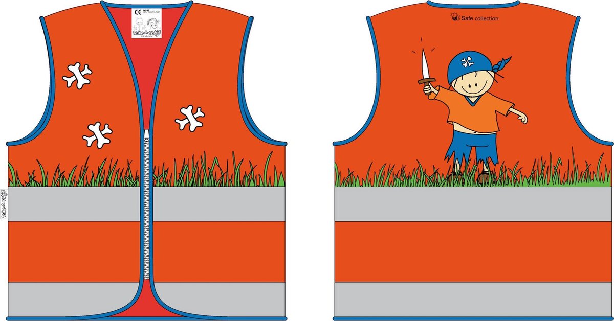 Rube & Rutje Veiligheidshesje Rutje 3-6 jaar oranje