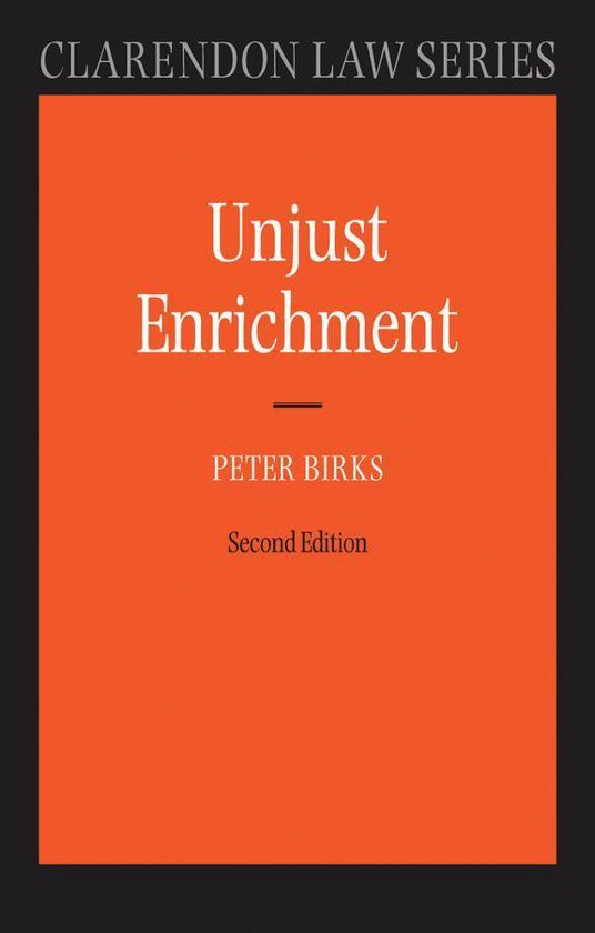 Clarendon Law Series - Unjust Enrichment - cover