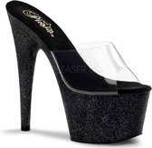 Pleaser Muiltjes -41 Shoes- ADORE-701SDG Paaldans schoenen Zwart