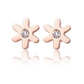 Oorbellen Studs Stainless Steel - Color Rose Gold - Sarzor