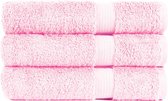Washand 16x21 cm Luxor Uni Topkwaliteit Pink Roze - 4 stuks