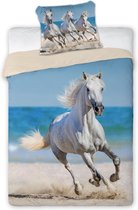 Animal Pictures Galopperend Paard - Dekbedovertrek - Eenpersoons - 140 x 200 cm - Multi