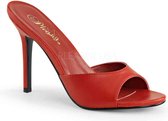 Pleaser - CLASSIQUE-01 Muiltjes met hak - US 16 - 47 Shoes - Rood