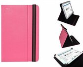 Uniek Hoesje voor de Ematic Eglide Reader 2.2 Ebw404 - Multi-stand Cover, Hot Pink, merk i12Cover