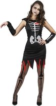 LUCIDA - Levend skelet kostuum voor vrouwen - M