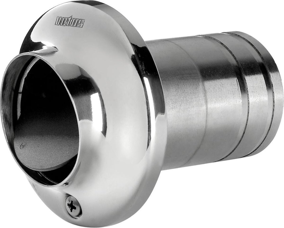 VETUS RVS Uitlaat-Spiegeldoorvoer Ø 76 mm met Terugslagklep