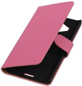 Bookstyle Wallet Case Hoesjes Geschikt voor Microsoft Lumia 950 XL Roze