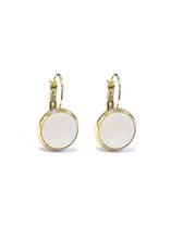 N˚16S222 - OORHANGERS MET WITTE STEEN - ZATTHU JEWELRY
