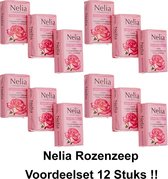 Nelia - Voordeelset - Spaanse Rozenzeep - 12 stuks x 120 gram!!