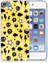 Geschikt voor iPod Touch 5 | 6 Uniek TPU Hoesje Punk Yellow