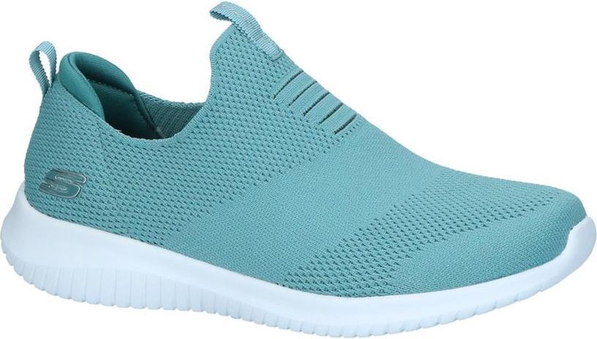 Skechers Dames Sneakers - Turquoise - Maat 35 | bol.com