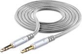 Cellularline LAAUXMUSICS 1m 3.5mm 3.5mm Zilver audio kabel