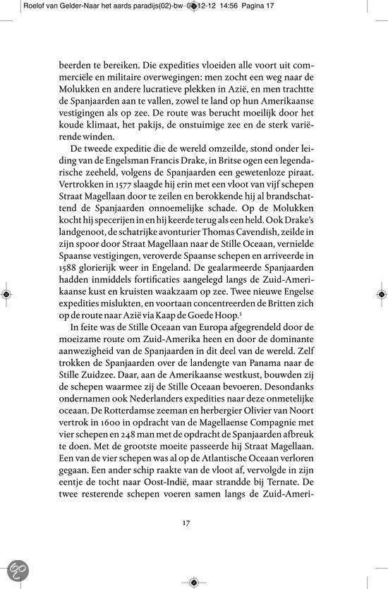 Pagina met tekst over de ontdekkingen van Jacob Roggeveen.