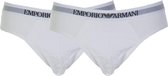 Emporio Armani Brief Slip 2-pack Sportonderbroek casual - Maat L  - Mannen - wit