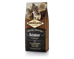 Carnilove Adult granenvrij hondenvoer Rendier 12kg met 70% vlees!