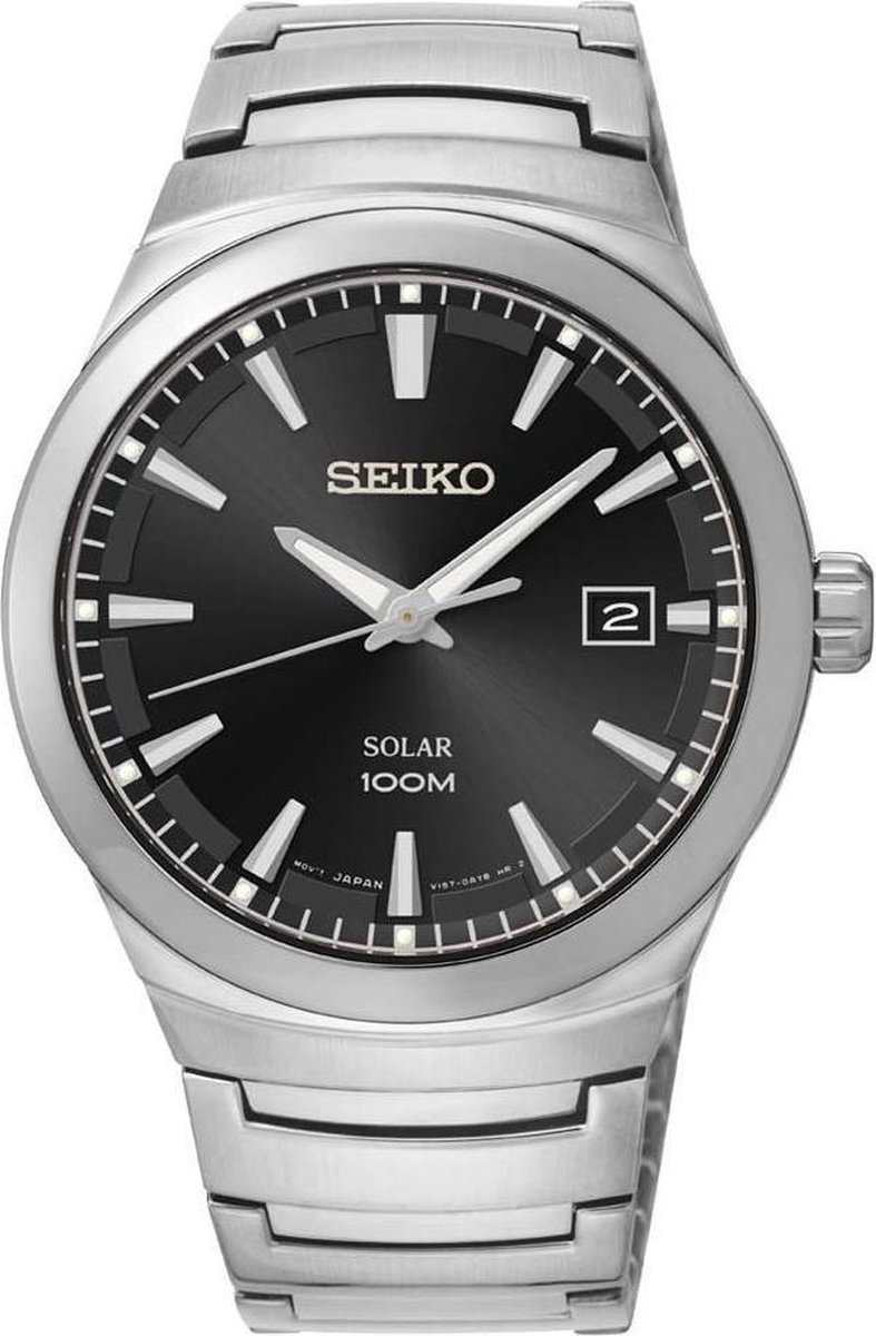 Seiko Solar SNE291P1 - Heren - Horloge - 39.5 mm