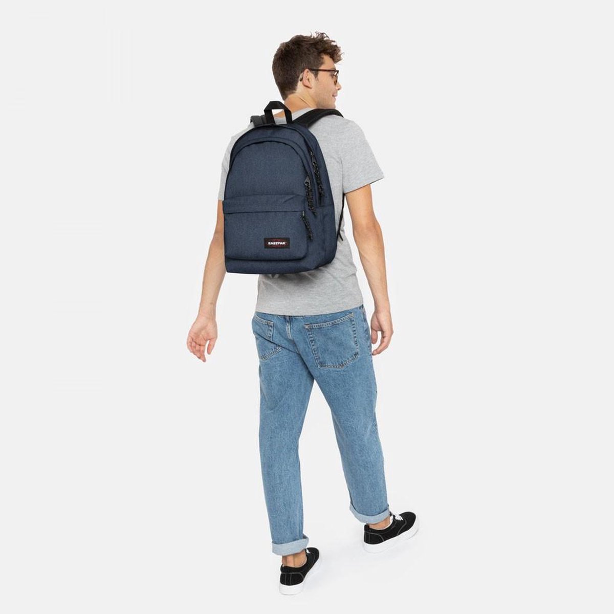 Eastpak Out of office 3.0 rugzak 13 inch double denim | bol.com