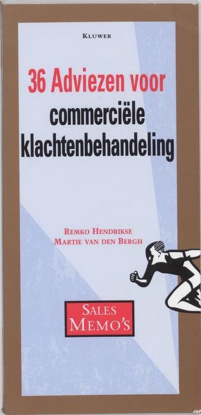 Cover van het boek '36 adviezen voor commerciele klachtenbehandeling / druk 1' van Martie van den Bergh en Remko Hendrikse