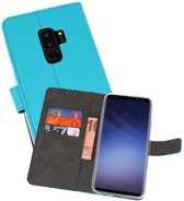 Booktype Telefoonhoesjes - Bookcase Hoesje - Wallet Case -  Geschikt voor Samsung Galaxy S9 Plus - Blauw