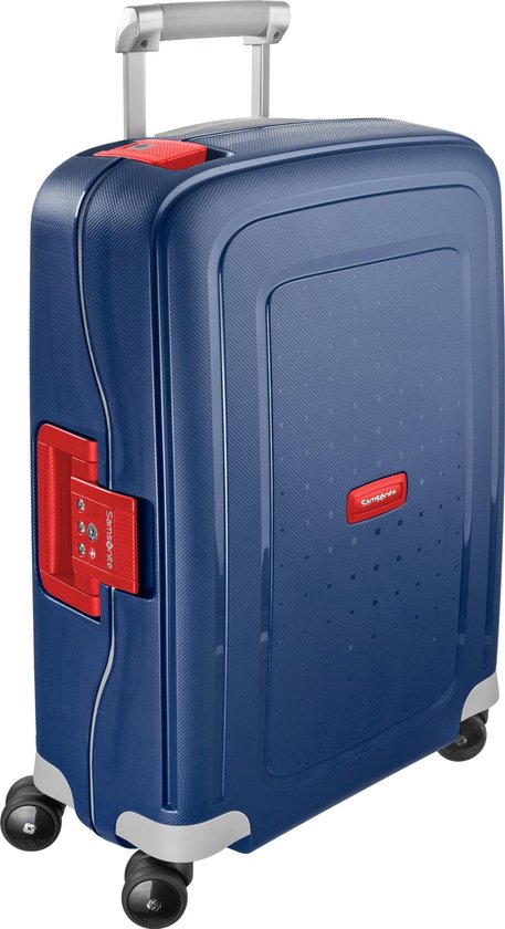 Samsonite Reiskoffer - S'Cure Spinner 55/20 (Handbagage) Dark Blue/Crimson  Red | bol.com
