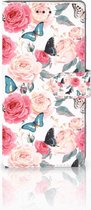 Samsung Galaxy Note 8 Bookcase hoesje Butterfly Roses