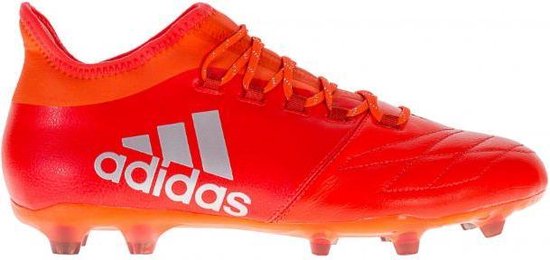 adidas X 16.2 FG Voetbalschoenen Heren Voetbalschoenen - Maat 45 1/3 -  Unisex - rood/zilver | Bestel nu!