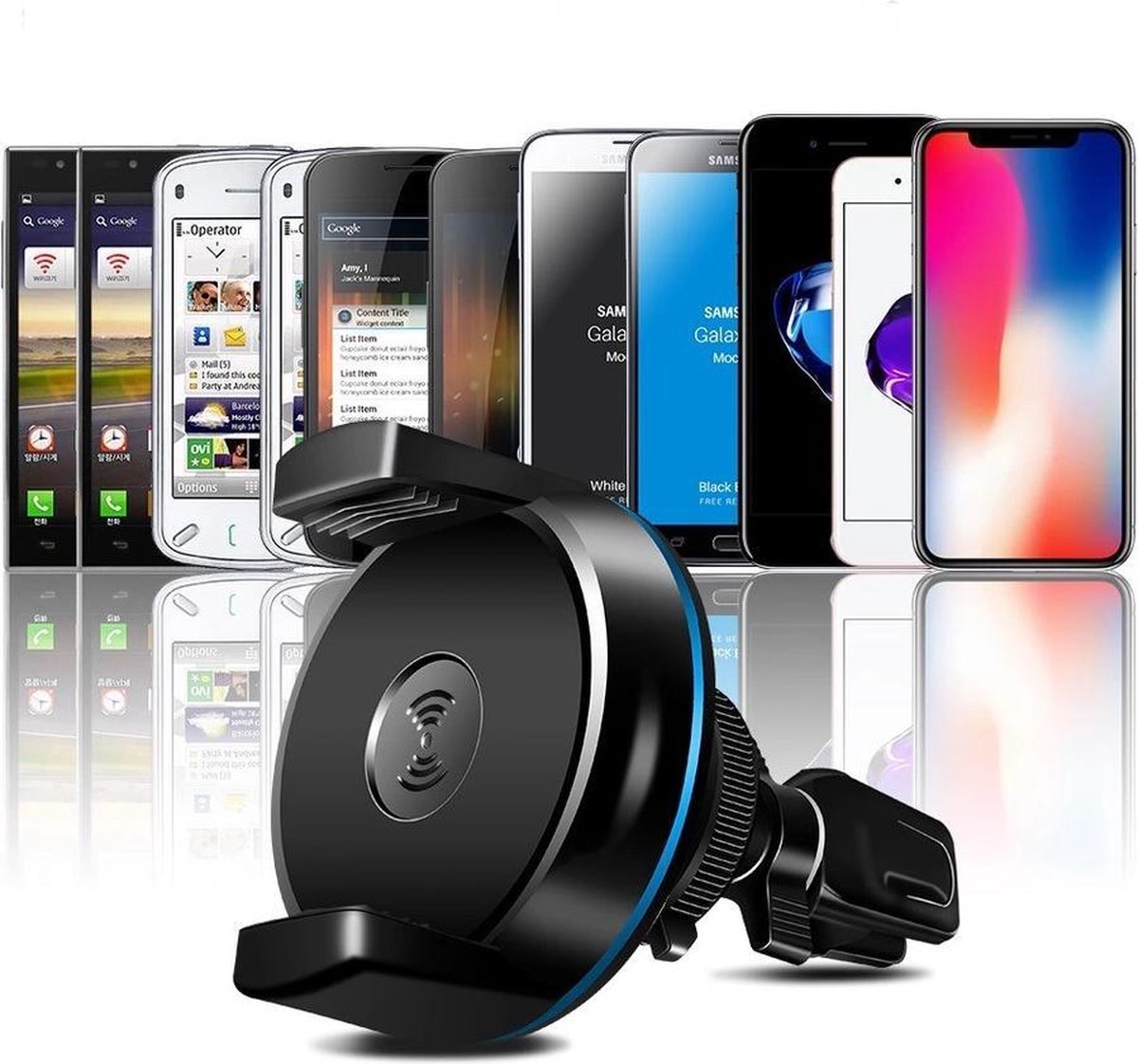 QI Draadloze auto telefoon oplader / houder voor IPhone , Samsung, Huawei , Nexus
