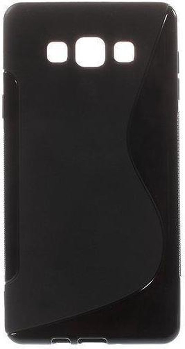 Luxe back TPU hoesje zwart Samsung Galaxy A7
