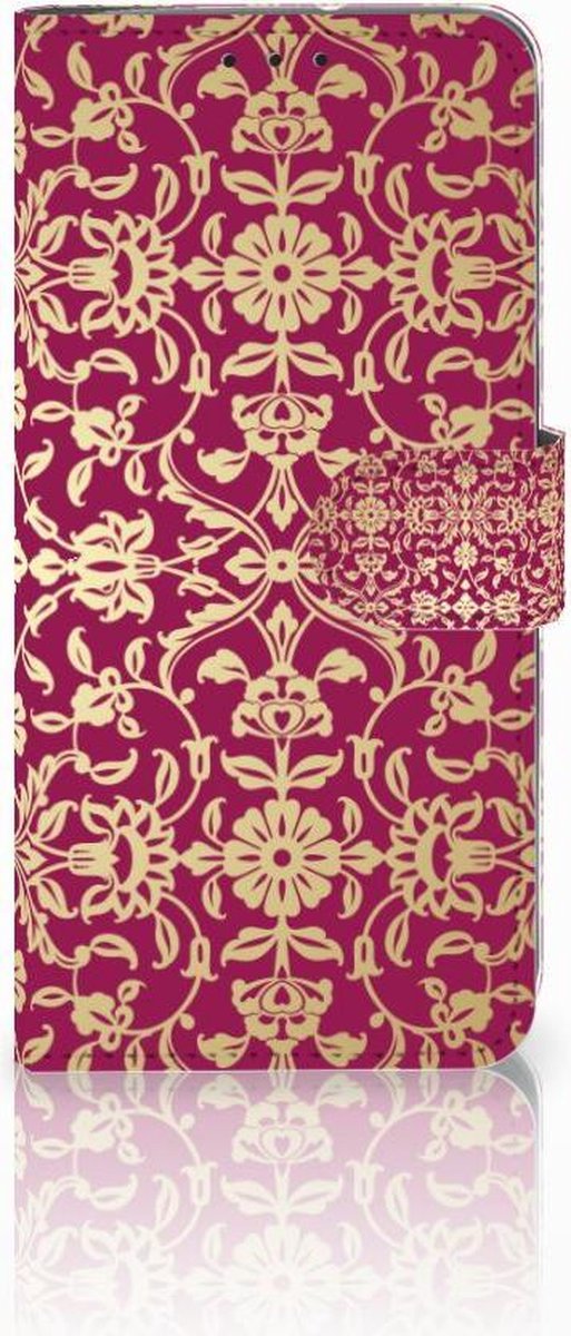 Wallet Case Motorola Moto G7 Power Barok Pink
