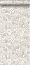 Origin behang zebra's grijs - 346837 - 53 x 1005 cm