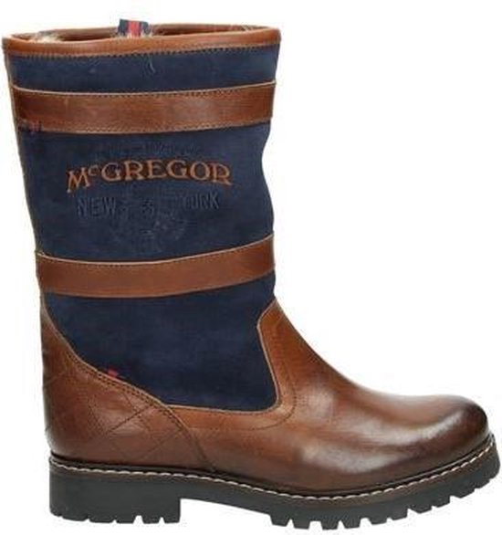 McGregor Bold cognac blauw hoge laarzen dames | bol.com