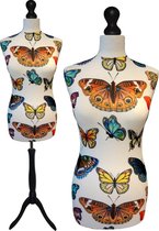 Butterfly paspop met zwarte sparkling driepoot 36/38