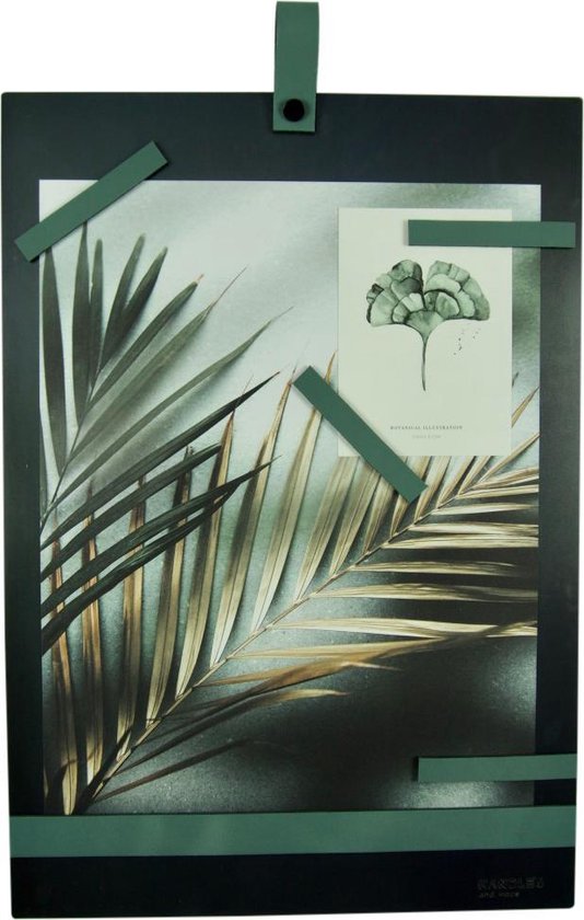 Magneetbord 50x35 Handles and more® VAALGROEN / zwart staal