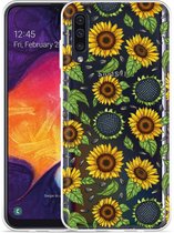 Galaxy A50 Hoesje Sunflowers - Designed by Cazy
