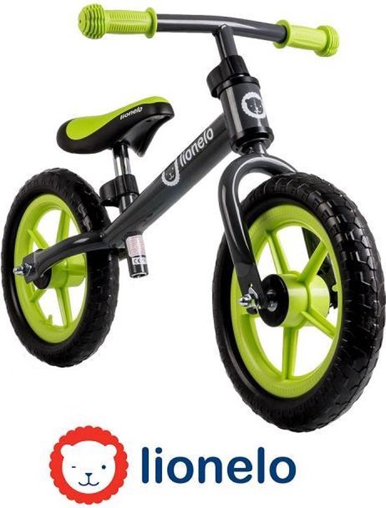 Lionelo Lo-Fin Plus loopfiets Groen-Zwart | bol.com