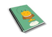 Ollie & Tigger kinderopvang dagboek, gastouder kinderdagverblijf dagboekje Eend - baby - peuter - oppasboekje - opvangboekje - invulboek - ringband