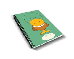Ollie & Tigger kinderopvang dagboek, gastouder kinderdagverblijf dagboekje Eend - baby - peuter - oppasboekje - opvangboekje - invulboek - ringband
