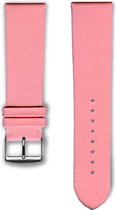 Roze lederen horlogeband (made in France) Frans leder 20 mm