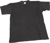 T-shirt, afm 7-8 jaar, zwart, ronde hals, 1 stuk