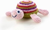 Pebble rammelaar - Schildpad roze