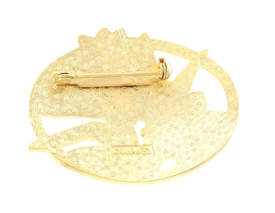Verguld - Eisenberg kerst poinsettia broche oorbellen set - Catawiki