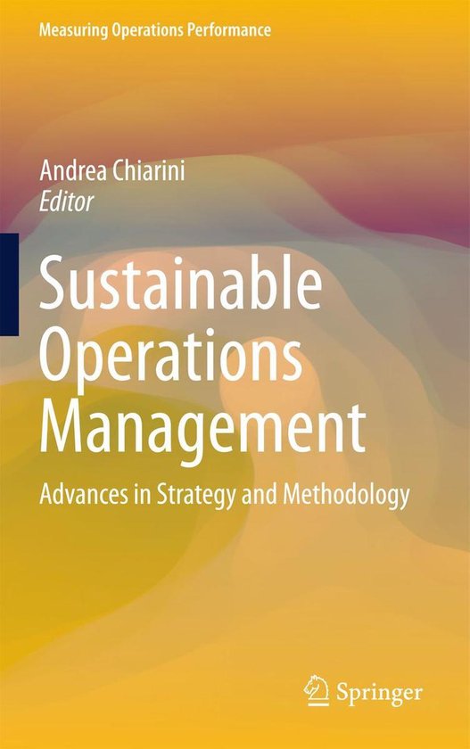 Measuring Operations Performance - Sustainable Operations Ma ... - cover