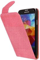 Devil Classic Flipcase Hoesjes voor Galaxy S5 G900F Roze