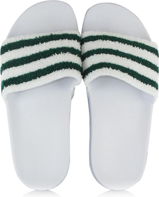 adidas slippers groen wit